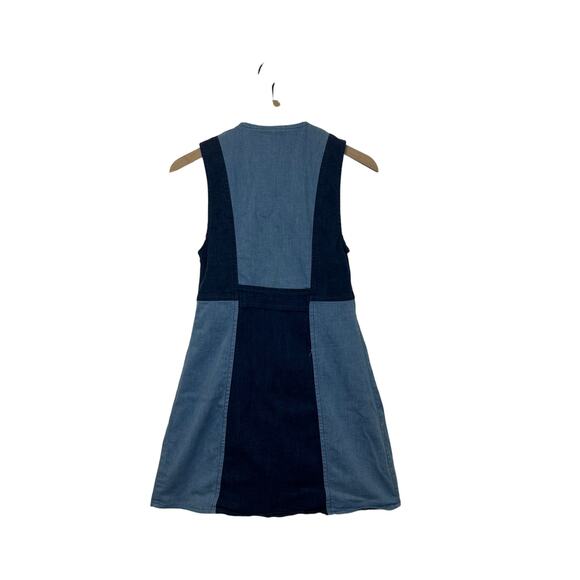 The Hippie Shake Denim 2 Tone Dress Vest Heroes Layering piece Women’s Size 4 - Picture 5 of 9